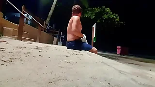 People in advance beach freak out when I get wet in my shorts